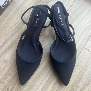 Anne Klein Women's Black Strappy Heels